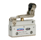 AIRTAC MANUAL VALVES, CM3 SERIES ROLLER W/RETRUN TYPE&lt;BR&gt;COMPACT 3 WAY 2 POSITION N.C, M5 PORTS